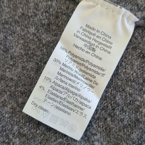 Madewell Open Front Wool Alpaca Blend Walker Sweater Cardigan Cozy Womens Small - Picture 8 of 8